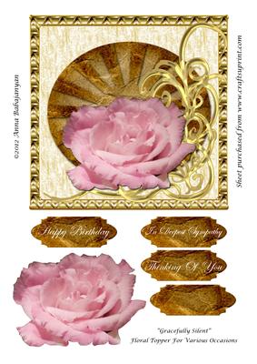 Gracefully Silent Floral Topper for Various Occasions