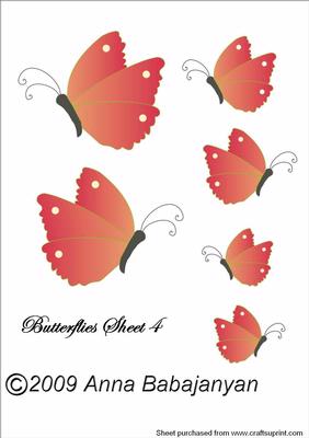 Butterflies Sheet 4