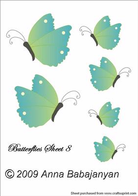 Butterflies Sheet 8
