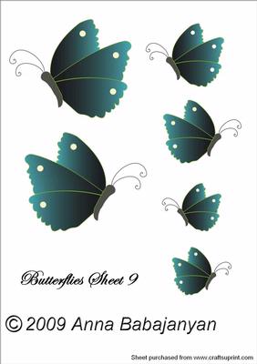 Butterflies Sheet 9