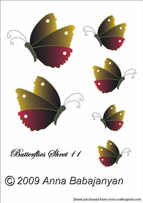 Butterflies Sheet 11
