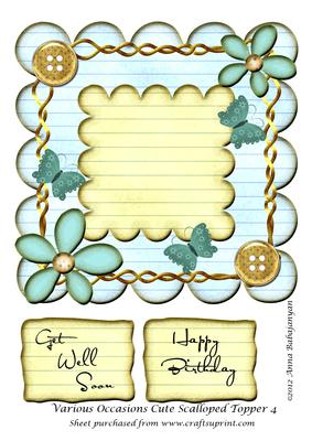 Various Occasions Cute Scalloped Topper 4