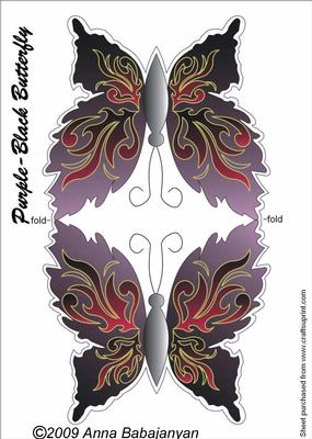 Purple-black Butterfly