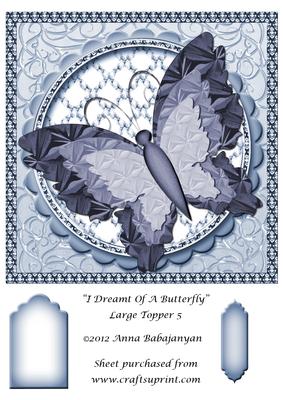 I Dreamt of a Butterfly Large Topper 5