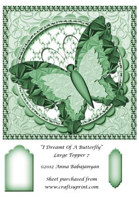 I Dreamt of a Butterfly Large Topper 7