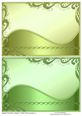 Blank Metallic Toppers with Wavy Layer 4
