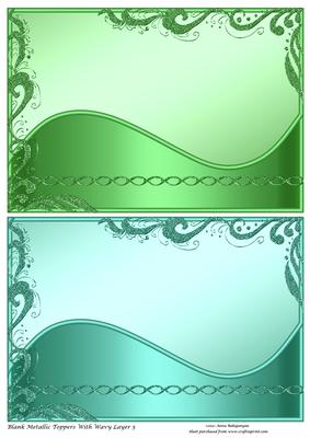 Blank Metallic Toppers with Wavy Layer 5