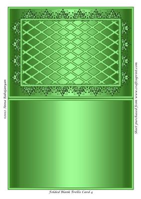 Folded Blank Trellis Card 4