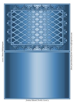 Folded Blank Trellis Card 9