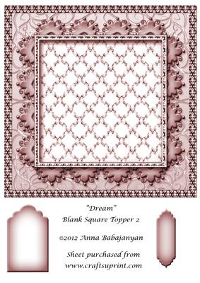 Dream Blank Square Topper 2