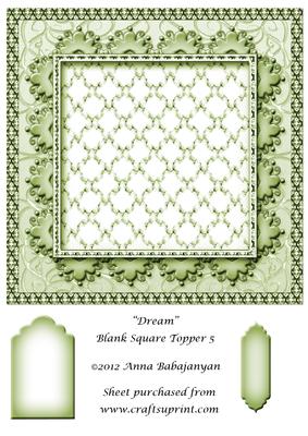 Dream Blank Square Topper 5