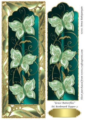 Grace Butterflies Dl Bookmark Topper 3