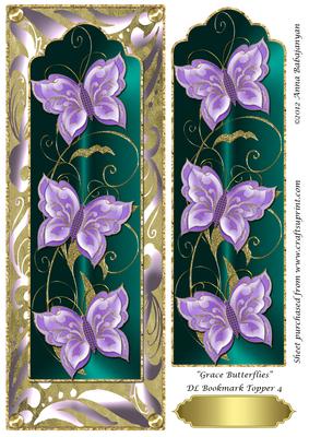 Grace Butterflies Dl Bookmark Topper 4