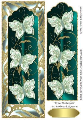 Grace Butterflies Dl Bookmark Topper 6