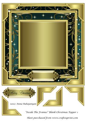 Inside the Frames Blank Christmas Topper 1