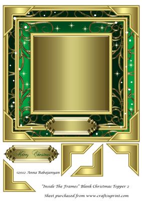 Inside the Frames Blank Christmas Topper 2