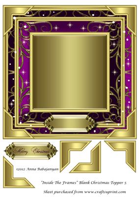 Inside the Frames Blank Christmas Topper 5