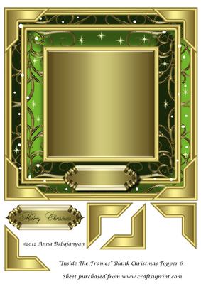 Inside the Frames Blank Christmas Topper 6
