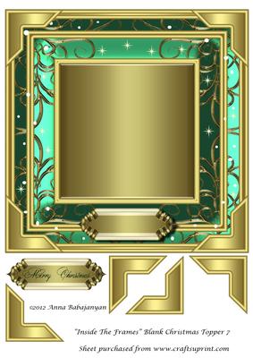 Inside the Frames Blank Christmas Topper 7