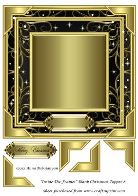 Inside the Frames Blank Christmas Topper 8