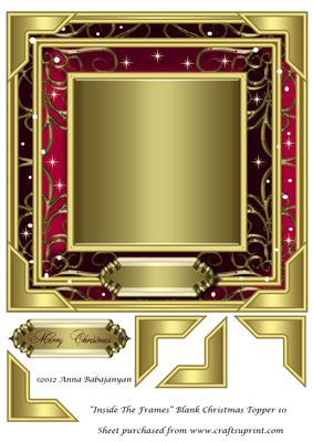 Inside the Frames Blank Christmas Topper 10