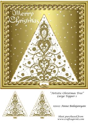 Artistic Christmas Tree Large Topper 1