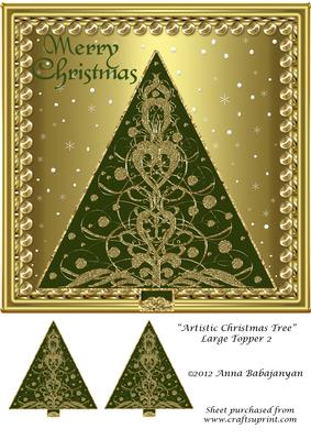 Artistic Christmas Tree Large Topper 2