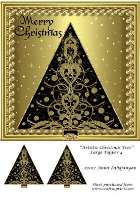 Artistic Christmas Tree Large Topper 4