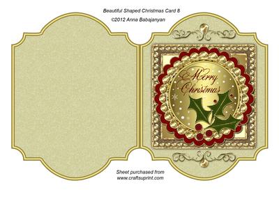 Beautiful Shaped Christmas Card 8