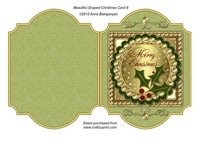 Beautiful Shaped Christmas Card 9