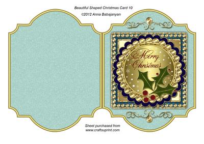 Beautiful Shaped Christmas Card 10