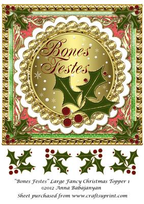 Bones Festes Large Fancy Christmas Topper 1