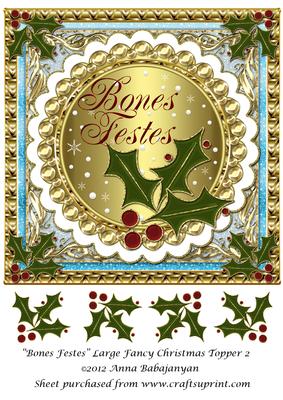 Bones Festes Large Fancy Christmas Topper 2