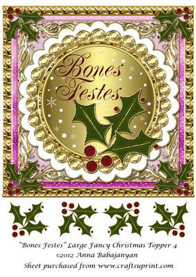 Bones Festes Large Fancy Christmas Topper 4