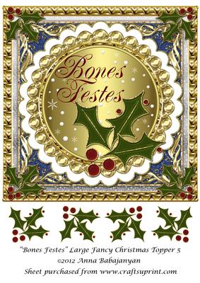 Bones Festes Large Fancy Christmas Topper 5