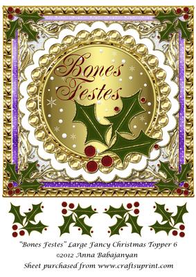 Bones Festes Large Fancy Christmas Topper 6