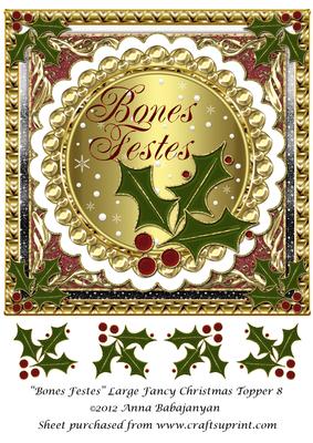 Bones Festes Large Fancy Christmas Topper 8
