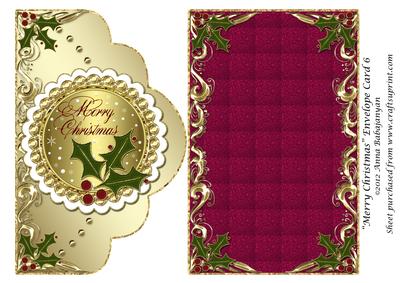 Merry Christmas Envelope Card 6