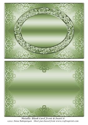 Metallic Blank Card Front & Insert 6