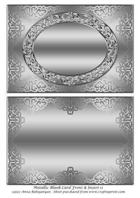 Metallic Blank Card Front & Insert 11