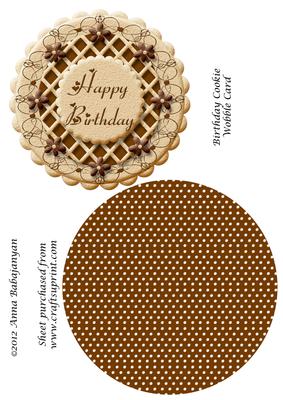 Birthday Cookie Wobble Card