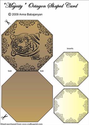 Majesty Octagon Shaped Card