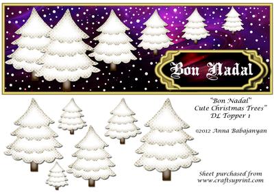 Bon Nadal Cute Christmas Trees Dl Topper 1
