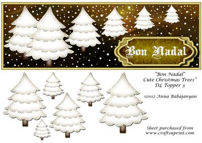 Bon Nadal Cute Christmas Trees Dl Topper 3