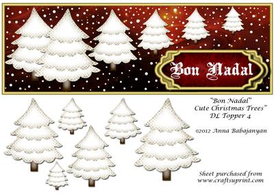 Bon Nadal Cute Christmas Trees Dl Topper 4