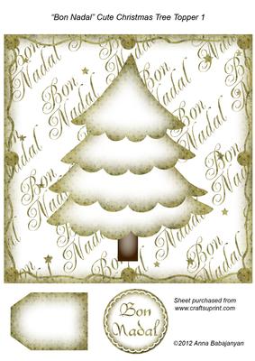 Bon Nadal Cute Christmas Tree Topper 1