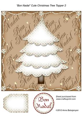 Bon Nadal Cute Christmas Tree Topper 2