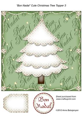 Bon Nadal Cute Christmas Tree Topper 3