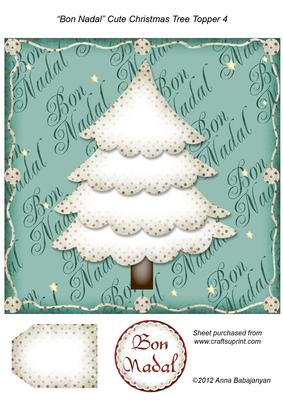 Bon Nadal Cute Christmas Tree Topper 4