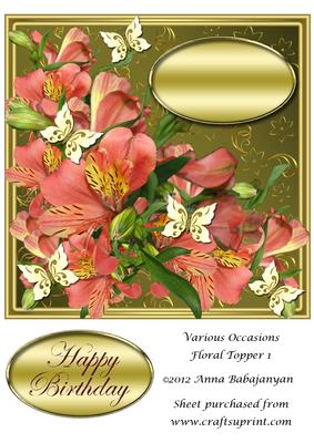 Various Occasions Floral Topper 1